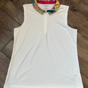 Tommy Bahama Performance 1/4 zip golf tank women's size‎ Large
